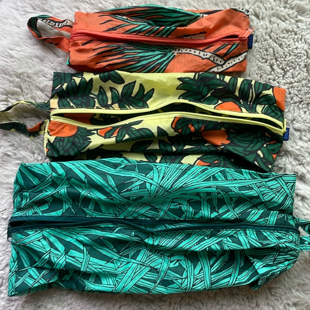 Baggu - 3D Zip Set (Palm/Orange)